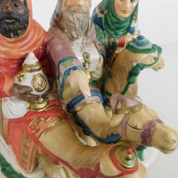 Giny Inc We Three Kings Nativity Figures Vtg 1992 Scenes of Devotion Frost FLAW - Picture 6 of 12